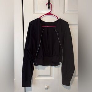 NWOT Black Bomber Jacket